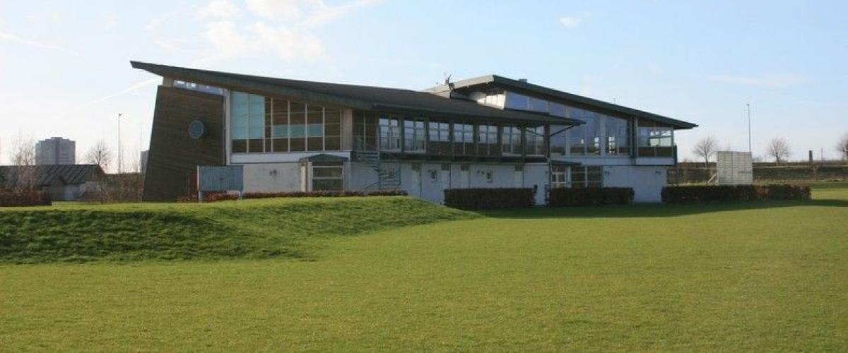 Svanholm Park klubbhus. Foto: Svanholm Cricketklub Svanholm Park klubbhus
