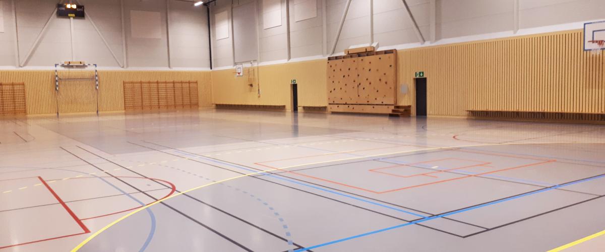 Fleridrettshallen. Foto: Gode idrettsanlegg Fleridrettshallen