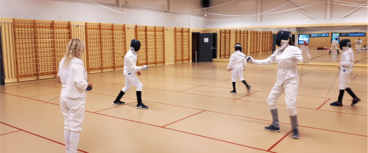 Fekting i speilsalen. Foto: Tor Ola G. Olsen Fekting i speilsalen