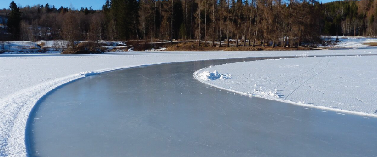 Nybrøytet istrasé på naturisbane
