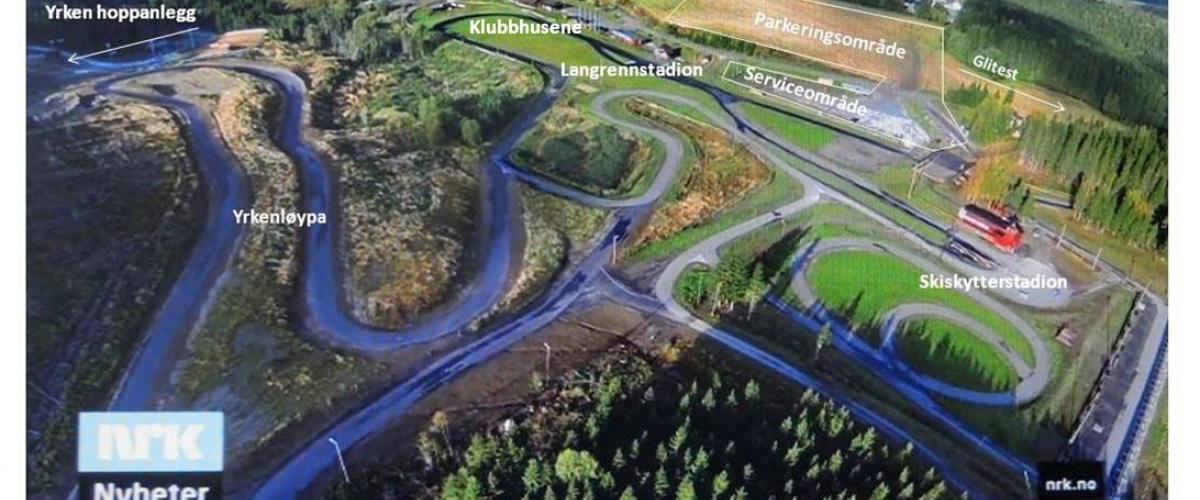 Oversikt over Steinkjer Skistadion