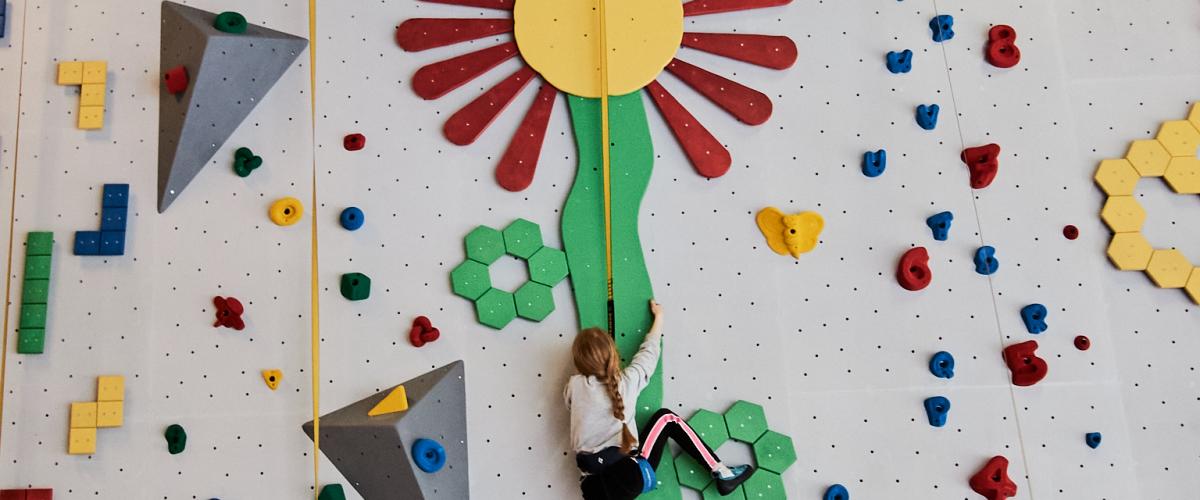 Buldrevegg som ser ut som en blomst.