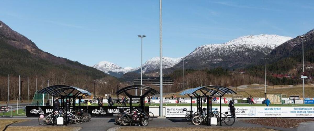 Sykkelparkering Hafstadparken
