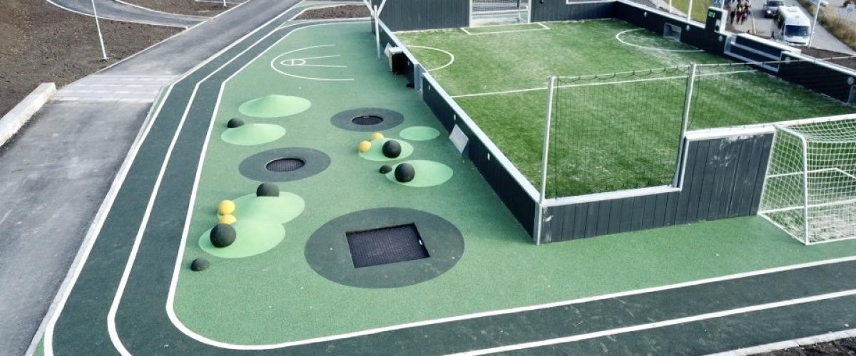 Dronebilde Møteplassen 0-100