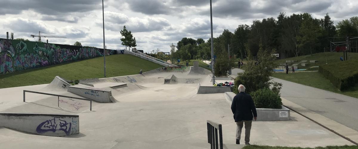 Illustrasjonsbilde skatepark.