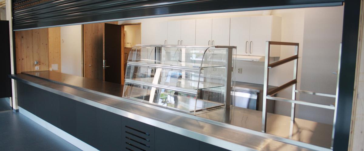 Glommasvingen skoleanlegg kafe i flerbrukshallen