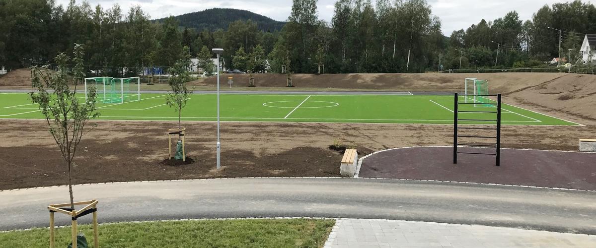 Glommasvingen skoleanlegg kunstgressbane