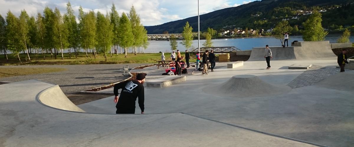 Anlegget med oppholdsplass og nøye tilpasset lys