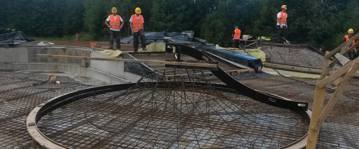 Krevende geometri fordrer gode maler Lillehammer skatepark under oppføring