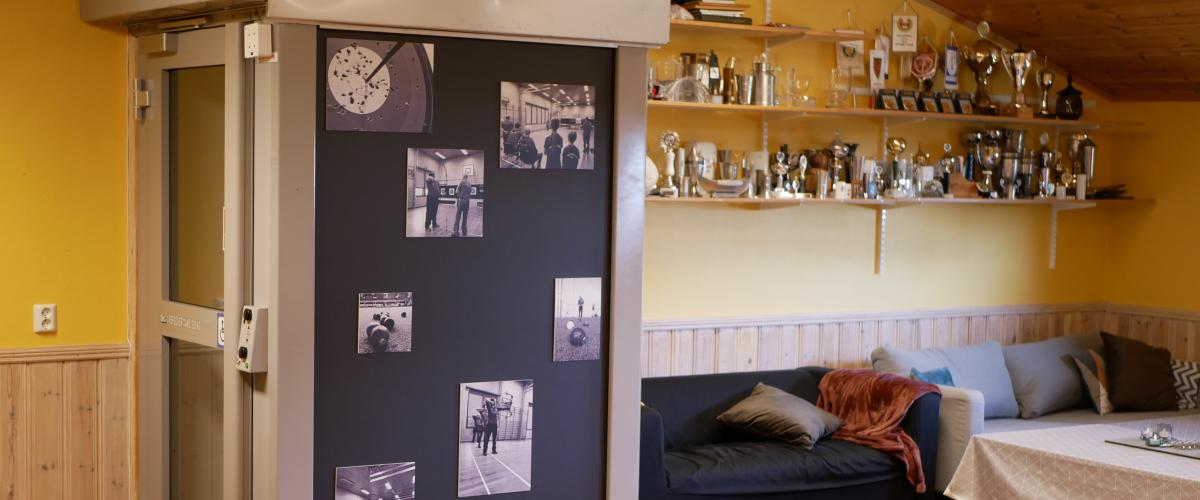 Heisen i andre etasje.