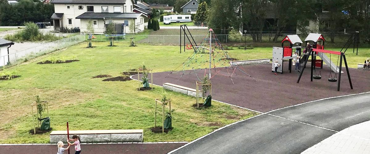 Glommasvingen skoleanlegg uteområde