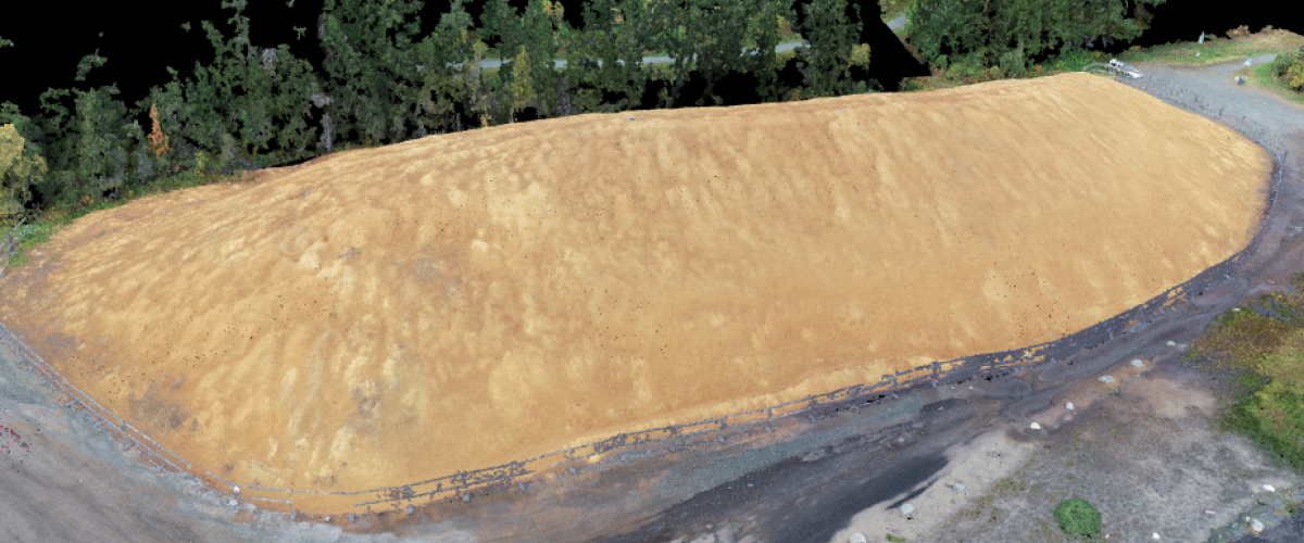 3D-modell av stor haug