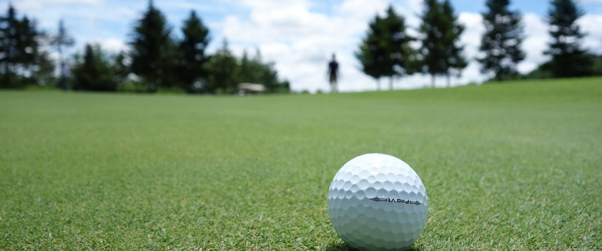 Illustrasjonsbilde golfball og golfbane