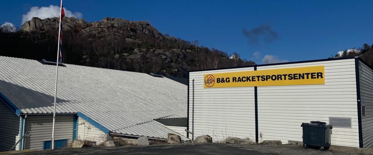 Utsiden av racketsportsenteret