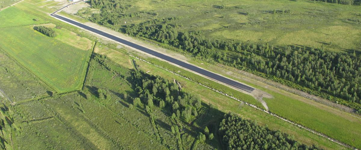 Oversiktsbilde over Klanten flyplass 2011