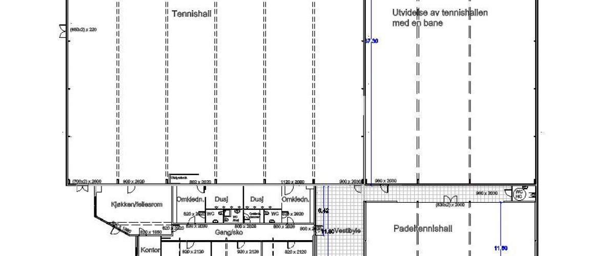 Plantegning over anlegget