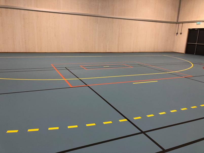 Hallflate med oppmerking