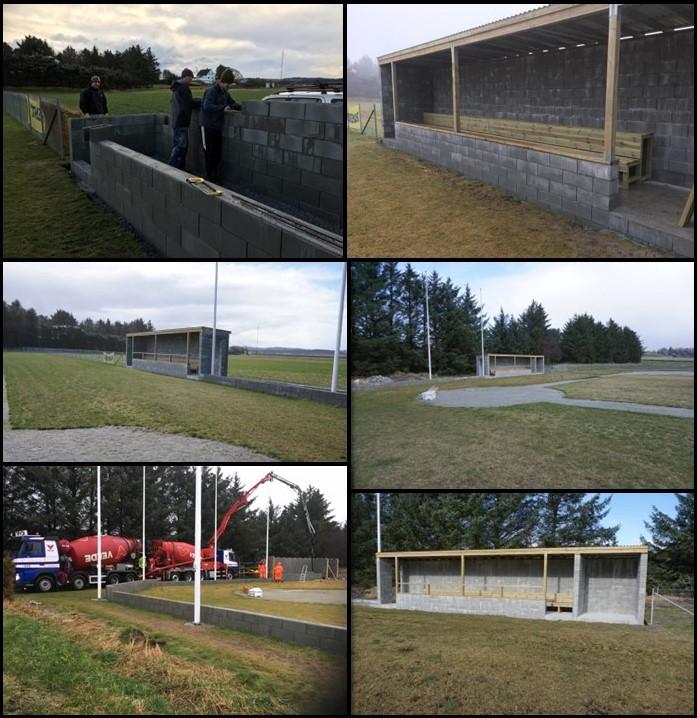 Kollasj fra byggingen av leskuret