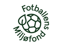 Logoen til Fotballens miljøfond. Den består av en fotball og et blad.