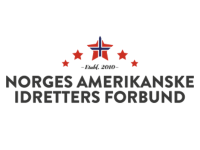 Logoen til NAIF. Forbundsnavnet skrevet ut, med en stjernebue plassert over seg.