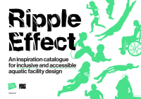 Forsidebildet av inspirasjonskatalogen Ripple effect: En inspirasjonskatalog for inkluderende og tilgjengelige vannfasiliteter