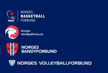 logo håndball-, volleyball-, basketball-, og bandyforbund