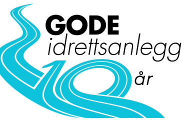Logo 10 år Gode idrettsanlegg